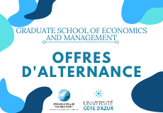 Offres d'alternance - Graduate School of Economics and Management 