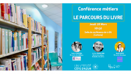 Conférence métier - LE PARCOURS DU LIVRE